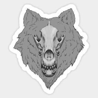 Wolfskull Sticker